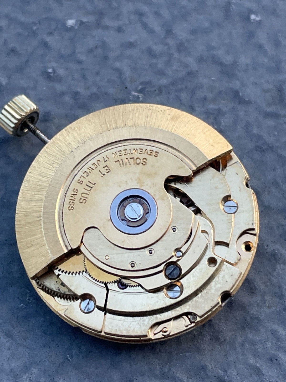1970’s swiss automatic TITUS EL SOLVIL wristwatch project cal. ETA 2879 !