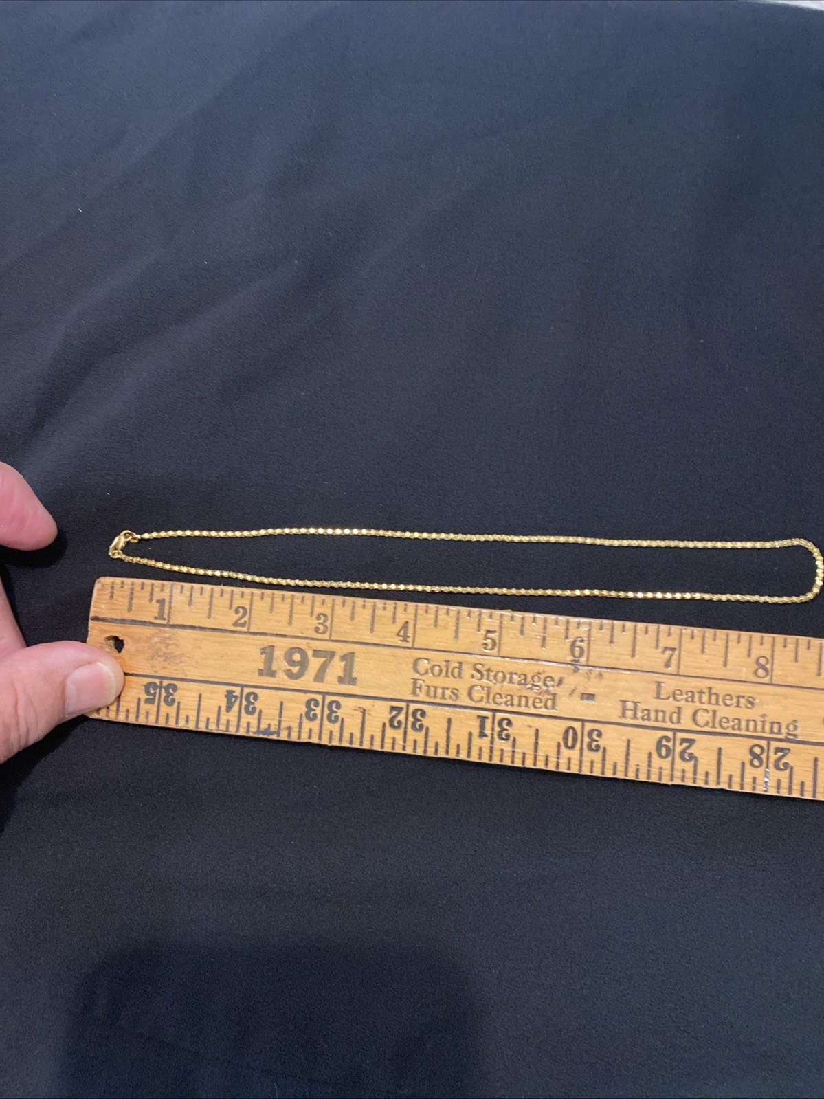 10k Yellow Gold Fancy Chain Necklace 18” 3.8g
