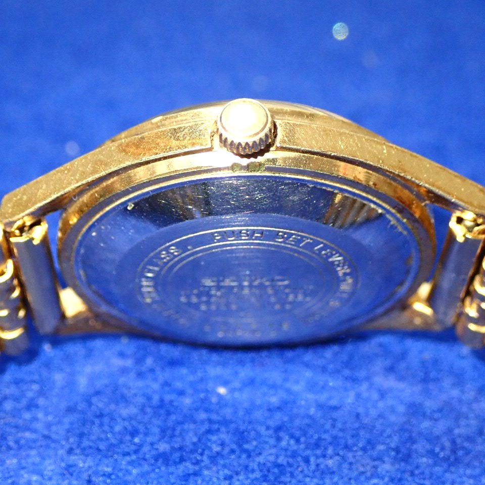 SEIKO Vintage 1973 JDM Load Matic 25J 5606-7010 Day Date KANJI Sunray Dial 37mm
