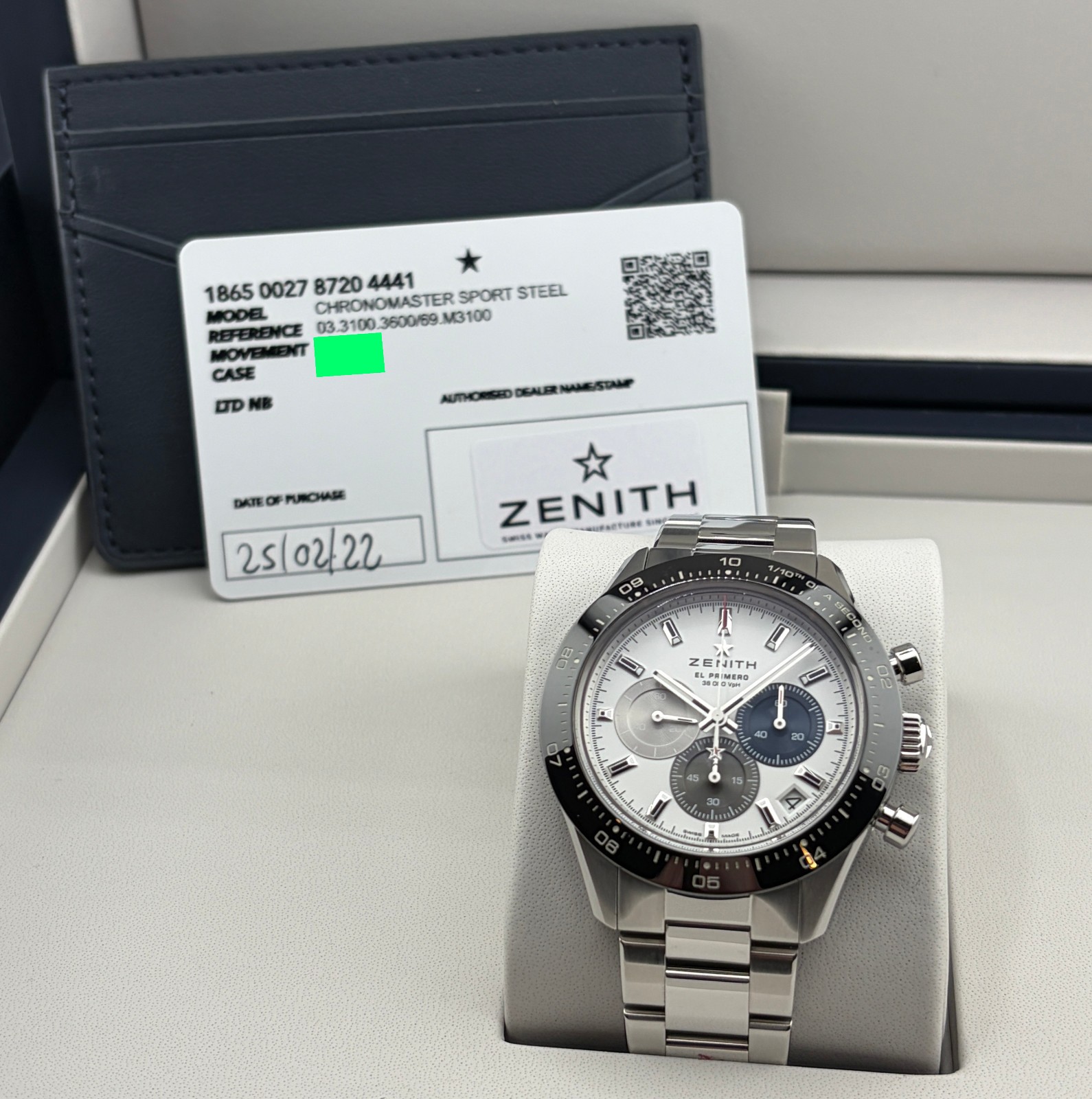 Zenith Chronomaster Sport El Primero 03.3100.3600/69.M3100 White Chronograph