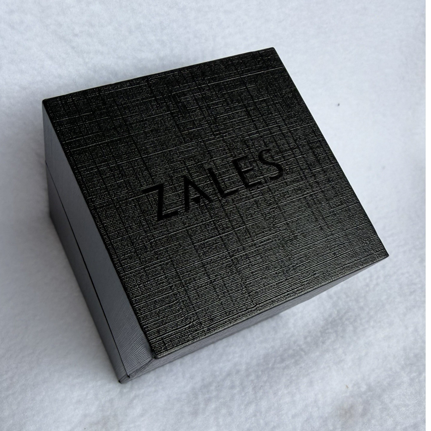 Zales Triton Men’s 8mm Black/Blue Tungsten Comfort Fit Engraved Band 10