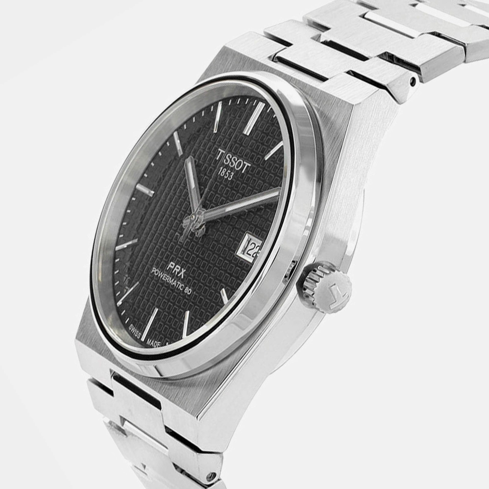 Tissot PRX Powermatic 80 T137.407.11.051.00 Black Dial Stainless Steel Mens