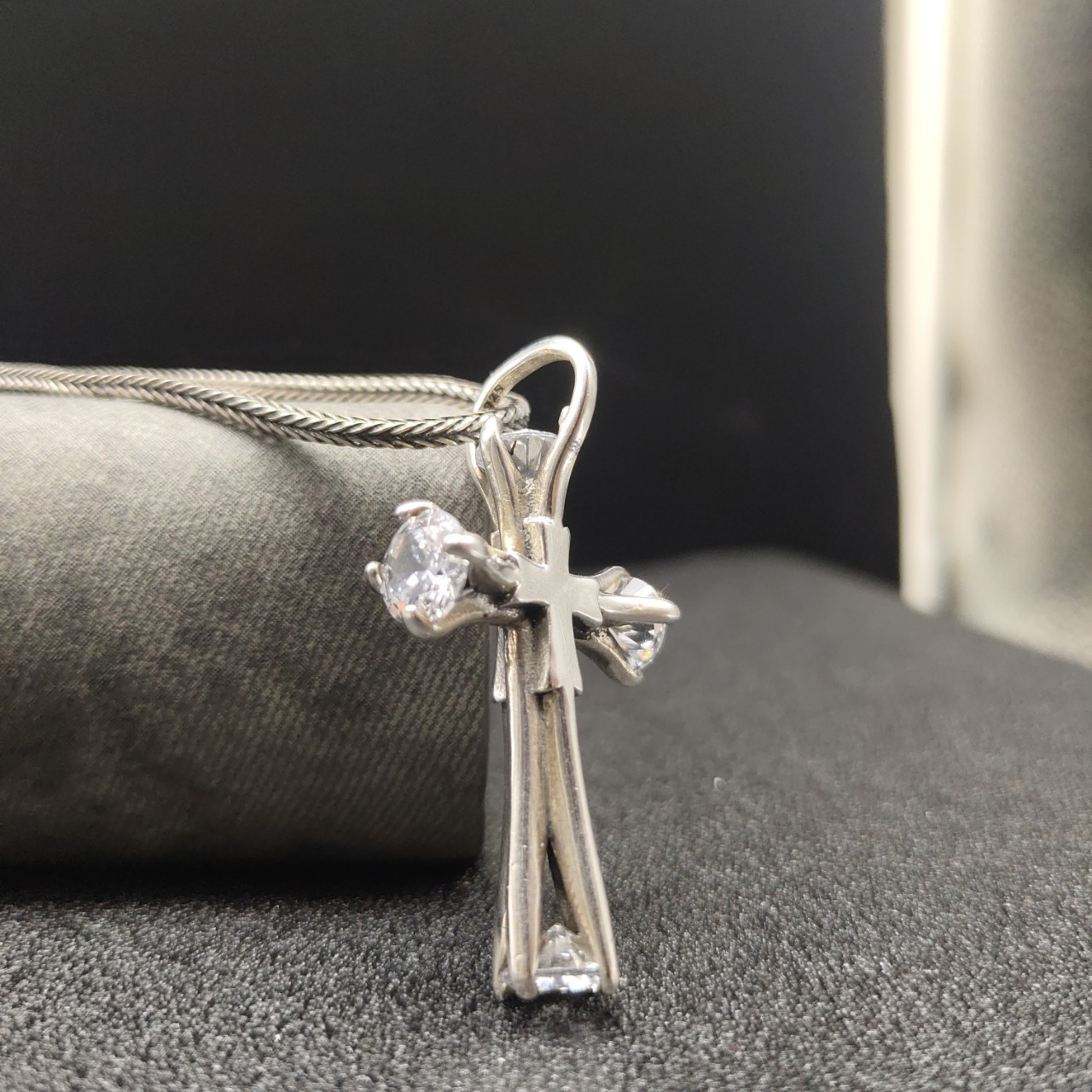 Gothic Architectural Cross, S925 Silver, Men’s Faith & Protection Charm Fast