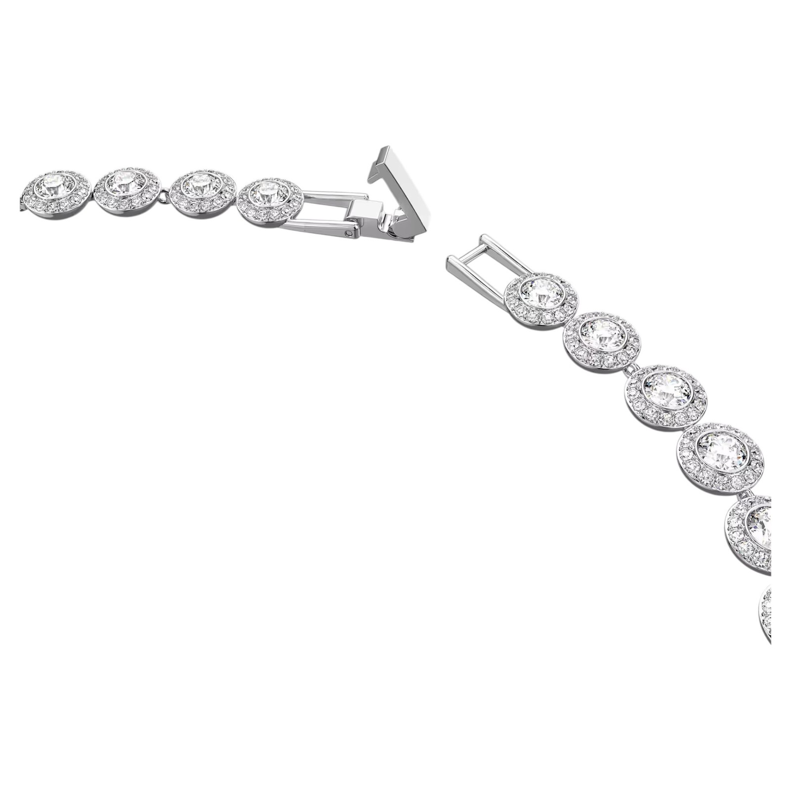 Swarovski Una Angelic 5117703 All-Around Crystal White Rhodium-Plated Necklace
