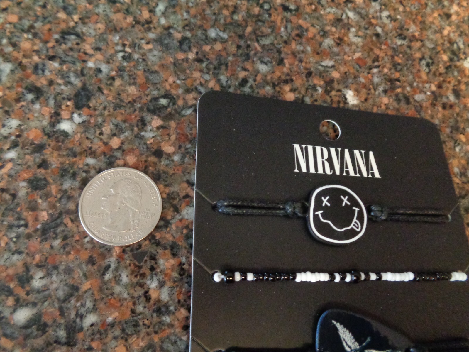 Nirvana Icons Bracelet Set 4 Guitar Pick In Utero Angel Smiley Face Logo Cobain