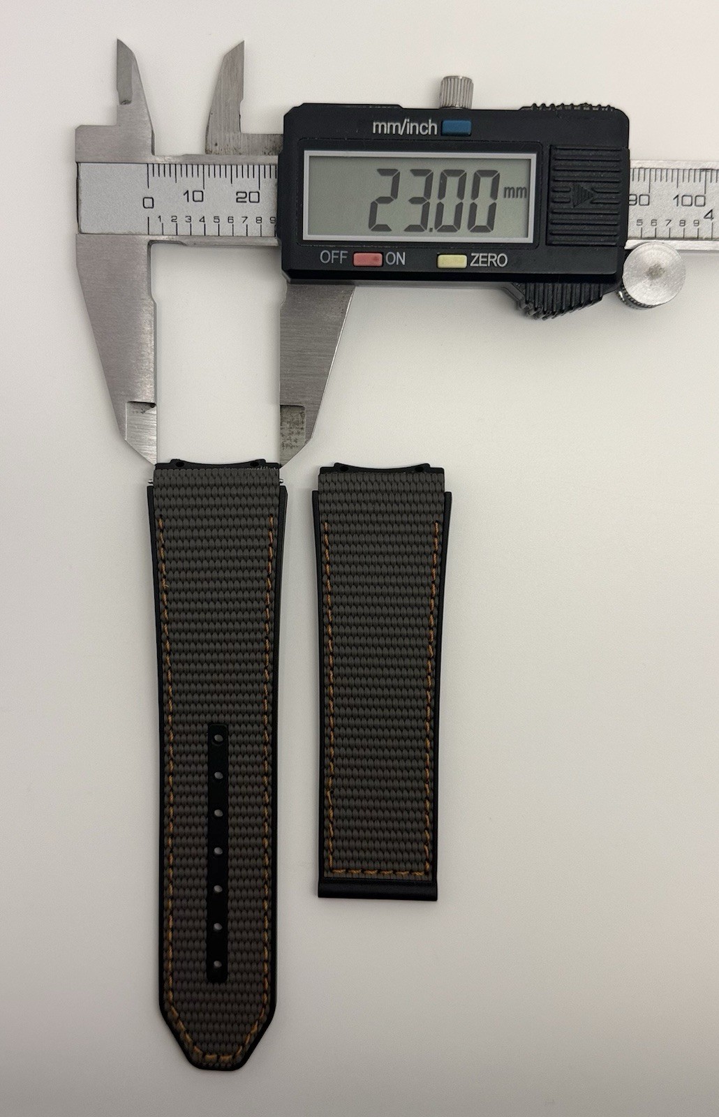 Zenith Defy 21 23mm x 22mm Gray Fabric Watch Strap Band 2322-938 Authentic OEM