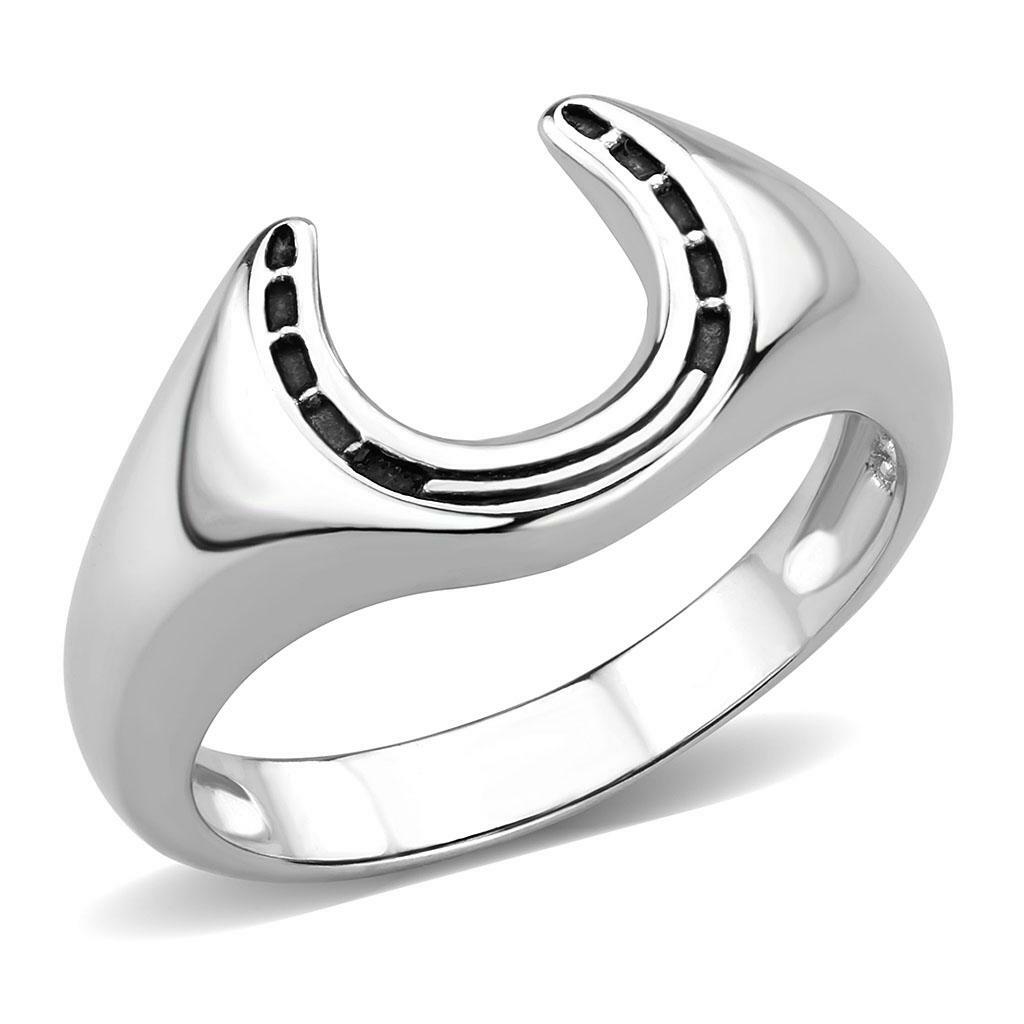 TK3619 – High polished (no plating) Stainless Steel Ring with No Stone