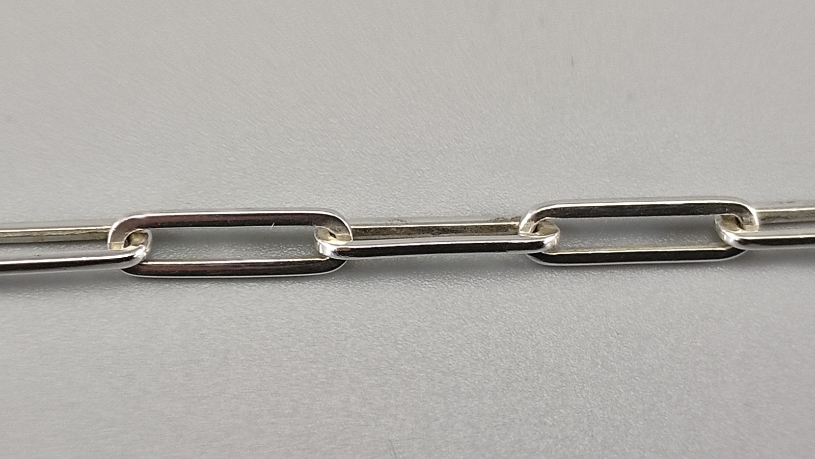 Gucci Sterling Silver 925 Chain Link Bracelet 18.5cm 4mm Light Weight 5.3g