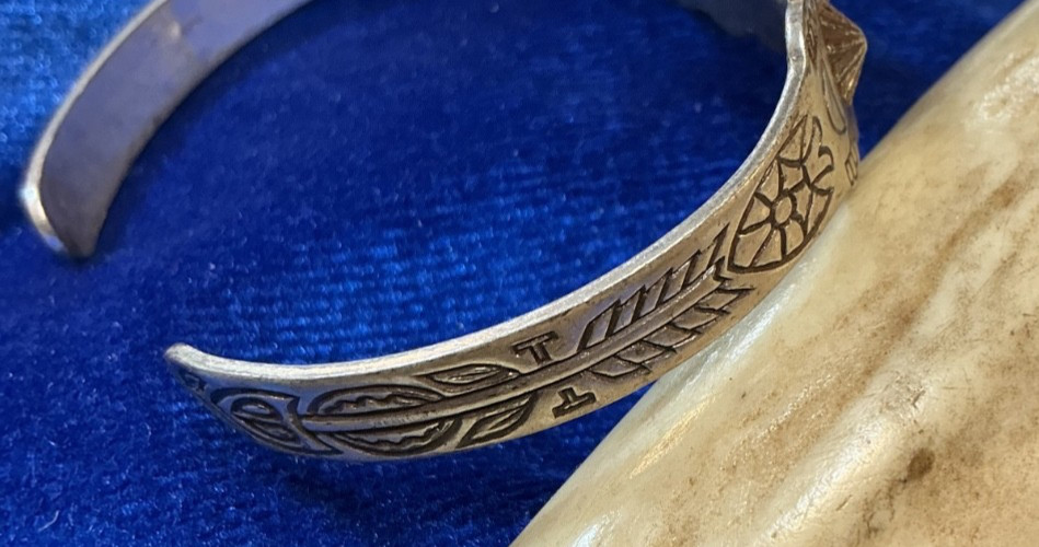 VINTAGE SOUTHWEST FRED HARVEY CUFF, NO TURQUOISE