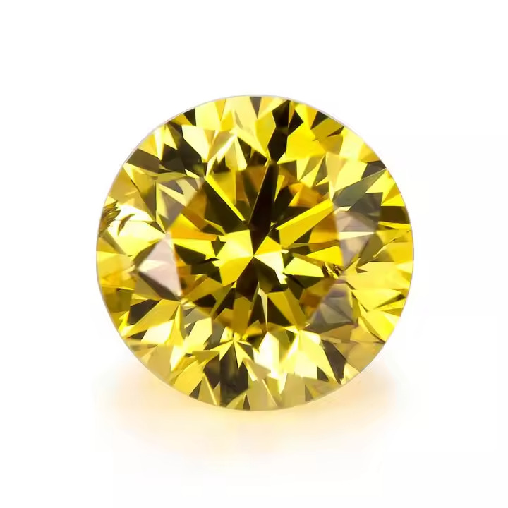 5 Carat Natural Yellow Diamond – Round Cut, D Color, VVS1 Clarity Certified G67