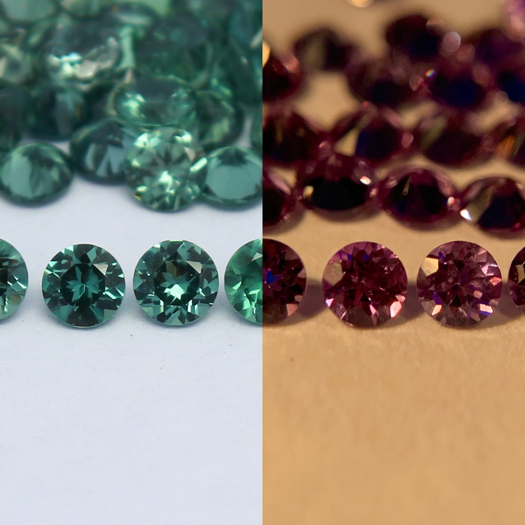 Natural Color Change Garnet Lot 1.5 to 2.5 MM Round Shape Faceted Gemstone Lot