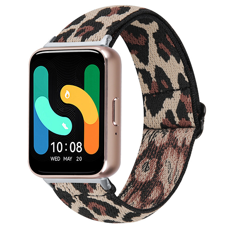 For Samsung Galaxy Fit 3 Bohemia Elastic Nylon Strap Replacement Watch Band