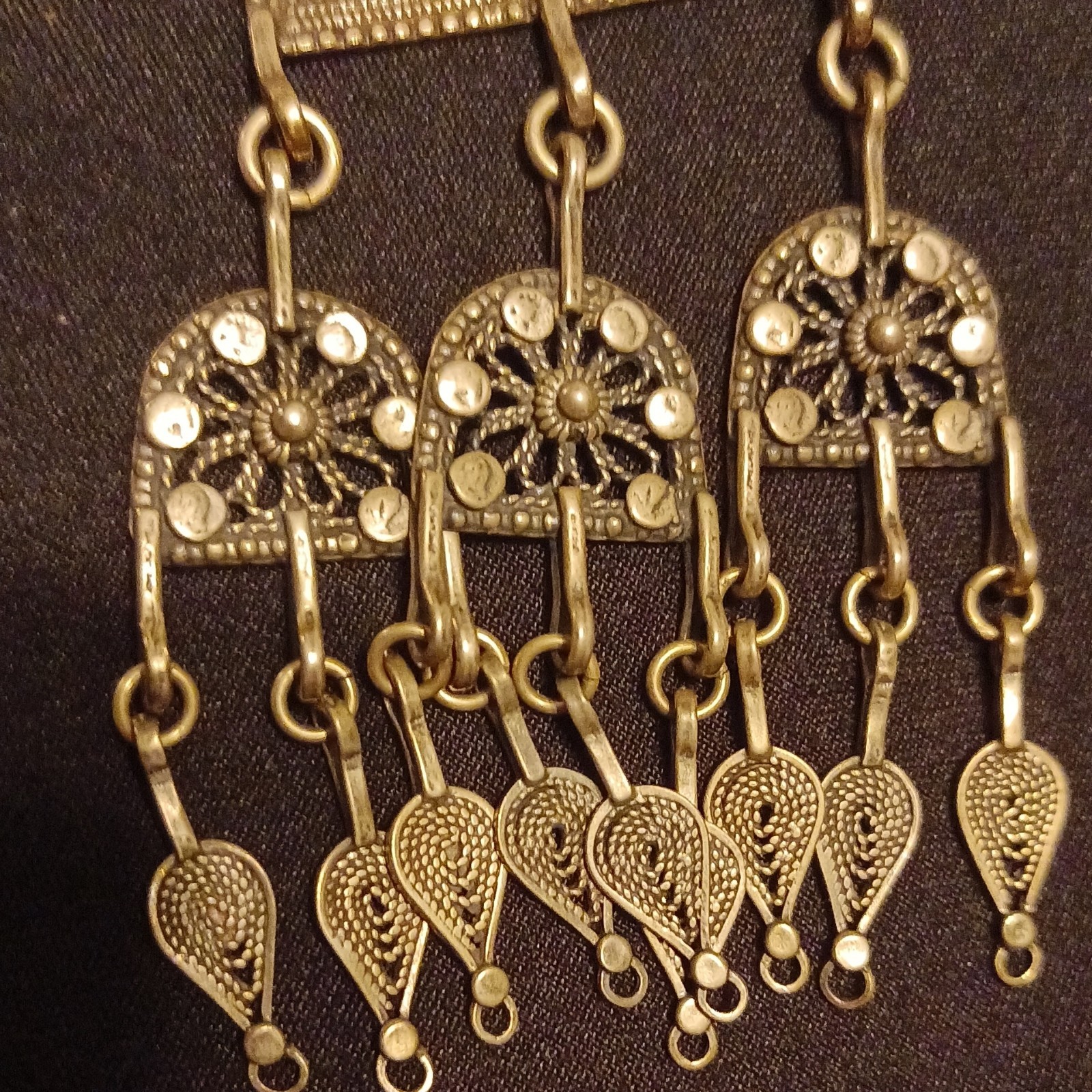Ben-Zion David Yemenite Traditional Earrings .925 Silver EEUC w Original Box vtg