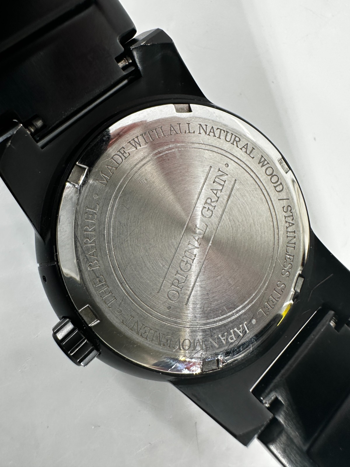 Original Grain Natural Wood The Barrel Mens Watch