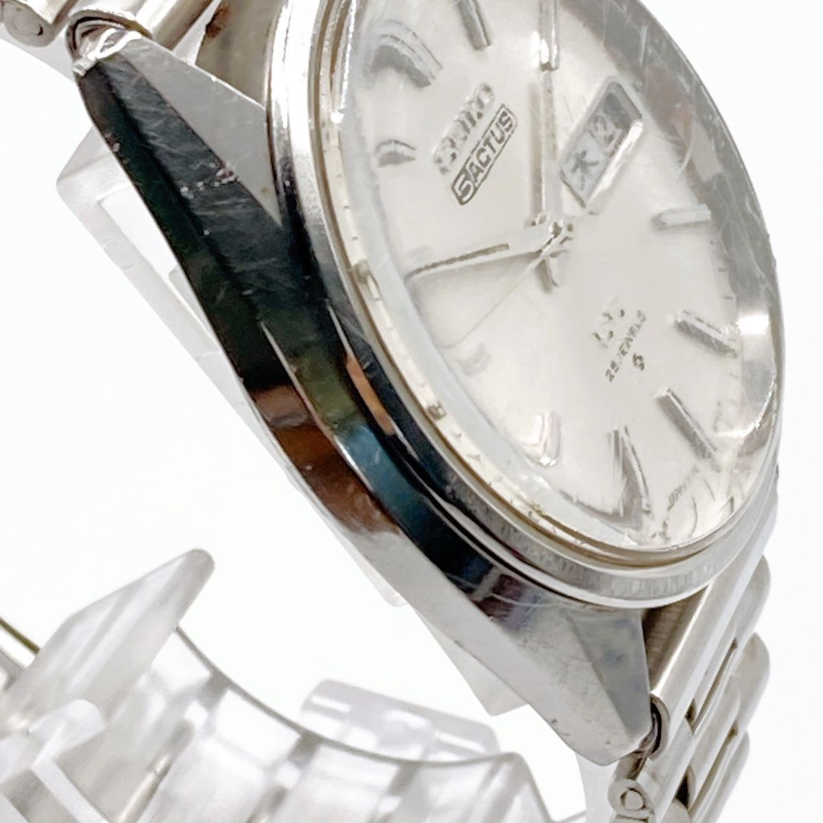 311 SEIKO 5 ACTUS Men’s Watch Automatic SS Day Date 25 Jewels Vintage Antique