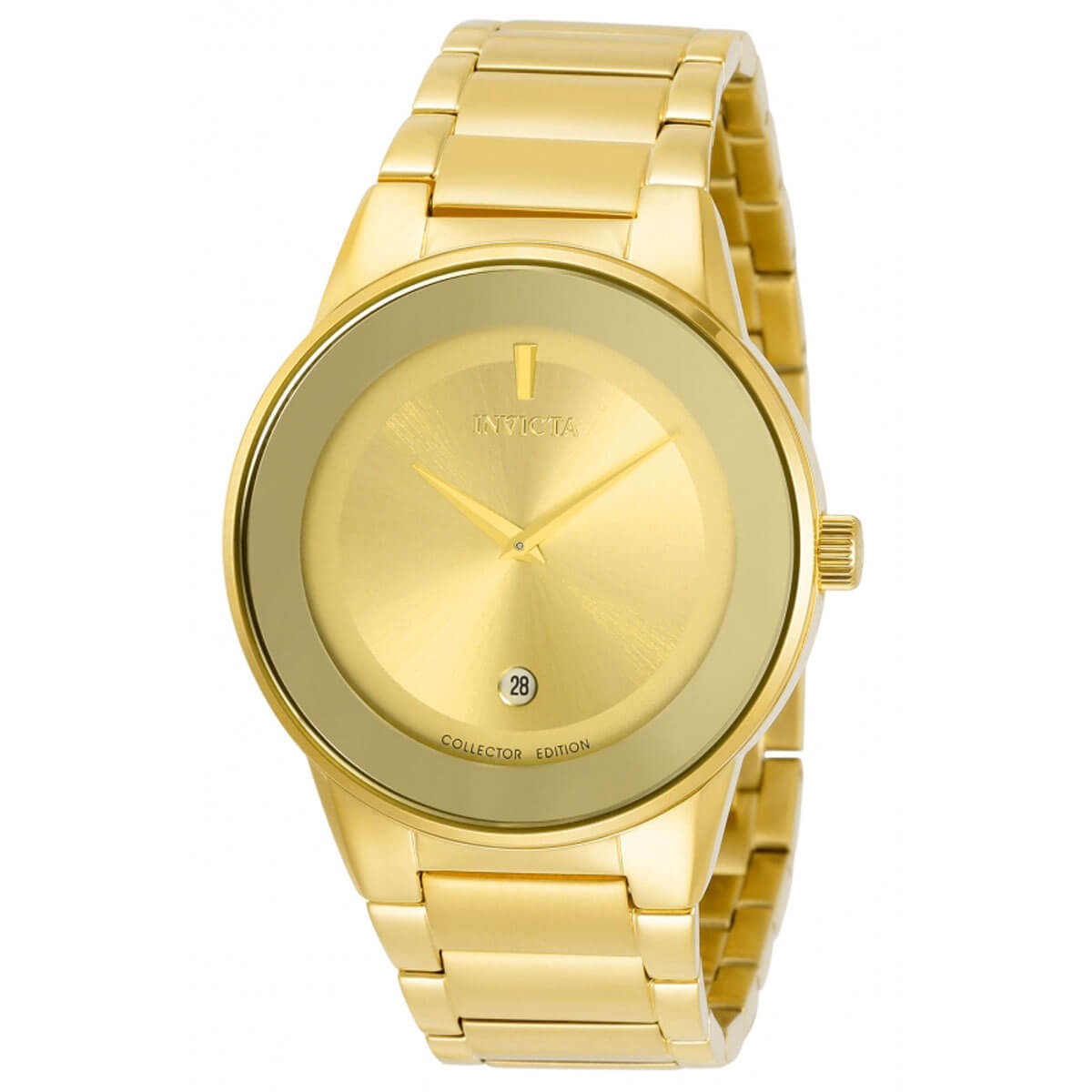 Invicta Men’s Watch Specialty Quartz Gold Tone Dial Yellow Gold Bracelet 30535
