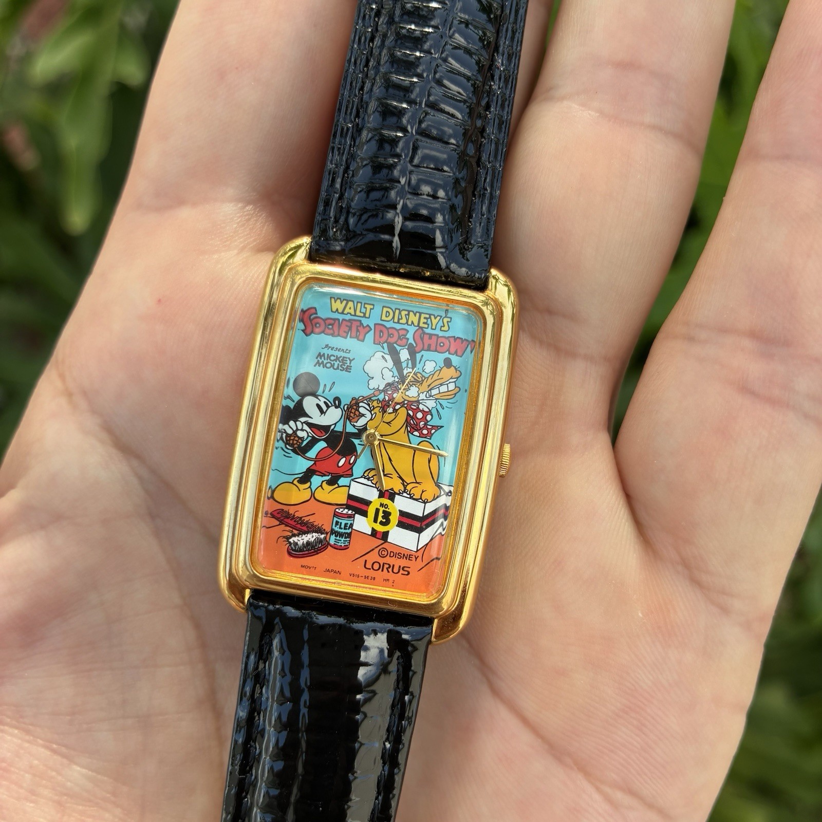 RARE Seiko Lorus Disney Mickey Mouse Men’s Tank Watch Read Description