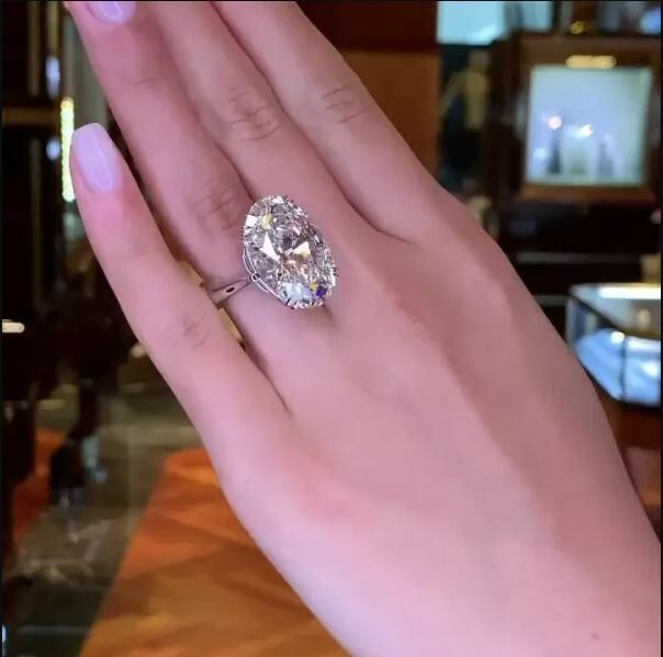 5CT Oval Cut Lab-Created Diamond Solitaire Engagement Ring 14K White Gold Plated