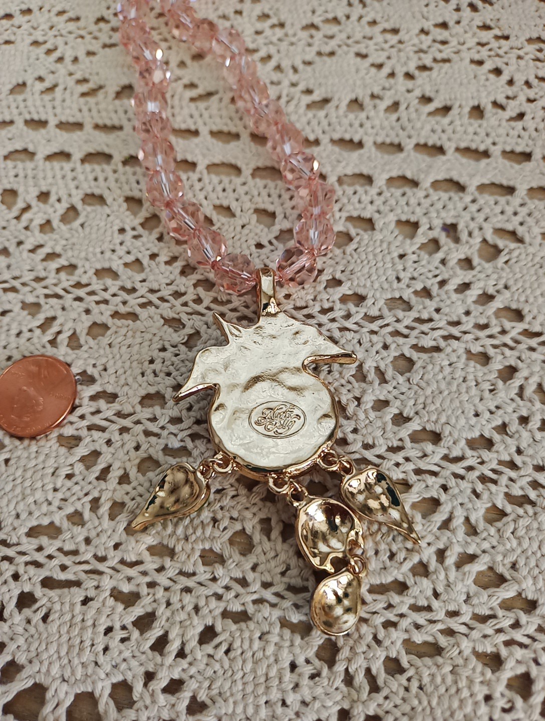 Kirks Folly Venus Mystic Moon Shadow Ladybug Moon Necklace