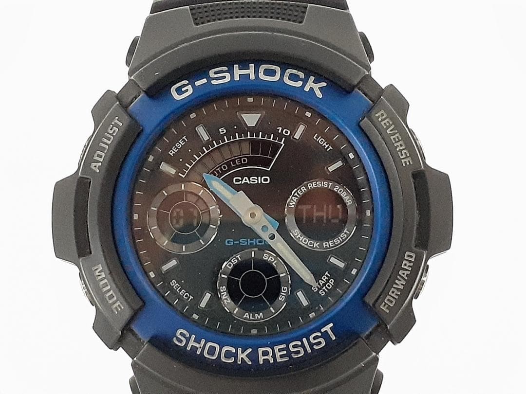 [Battery replaced, working condition] Casio G-SHOCK AW-591 Blue Analog-Digital W