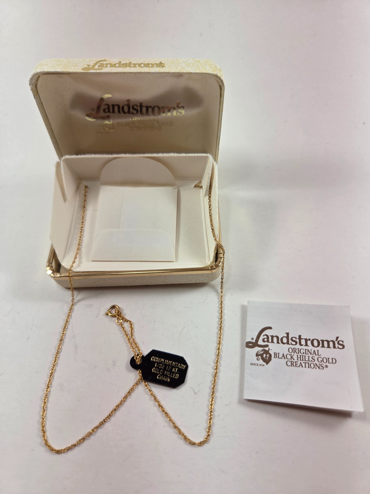 Landstrom’s 10K Black Hills Gold Heart Necklace – NIB (F3137)