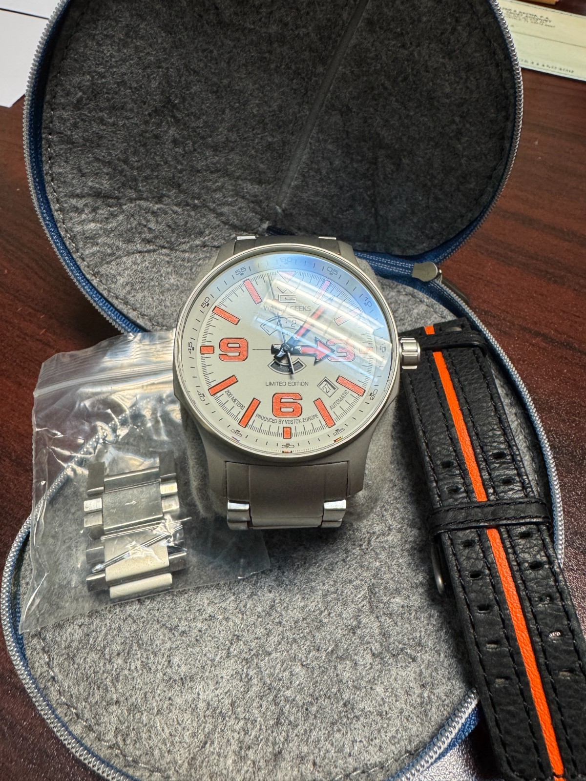 Vostok Europe Limited Ed. Watch Geeks North Pole Expedition 000/150 Full Lume