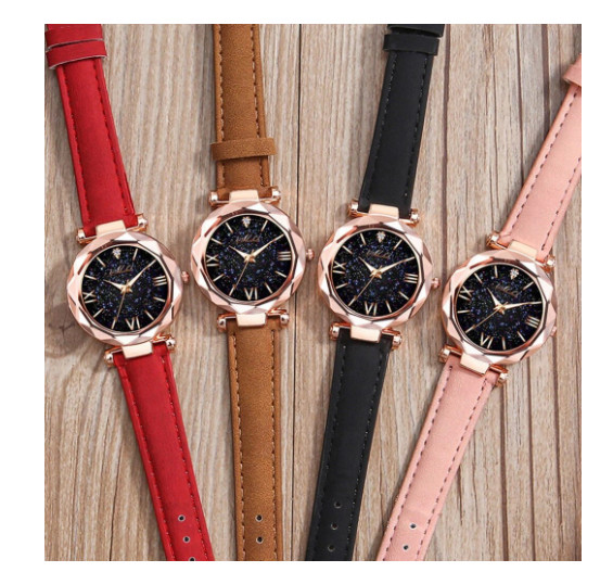 Reloj Moda Estrellas para Mujer Accesorio Luminoso y Encantador Romana Lujo