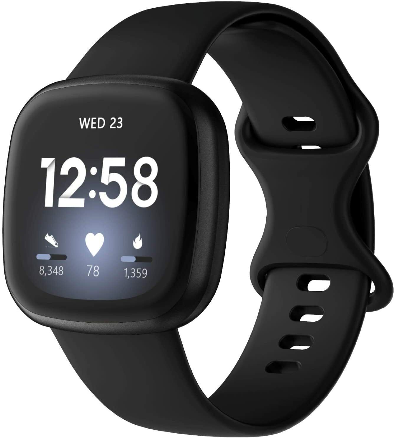 For Fitbit Versa 3/4/Sense Silicone Strap Wristband Replacement Watch Band Sport