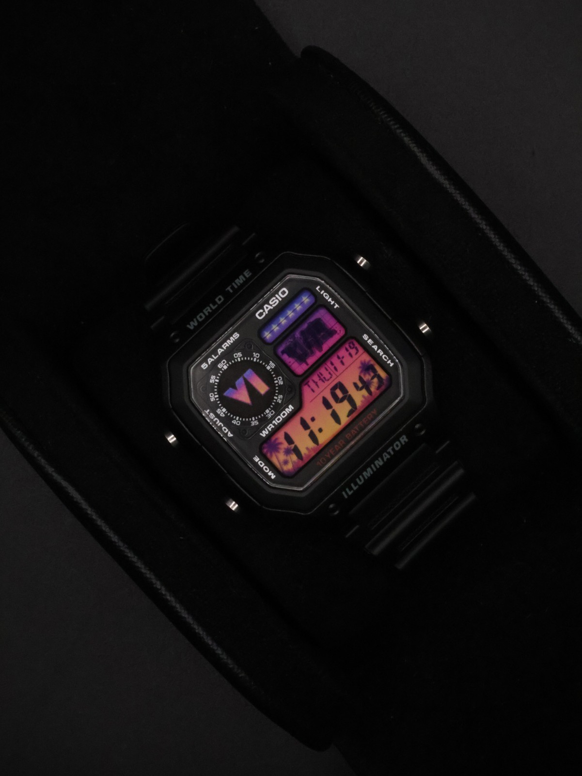 “Wasted” | Custom GTA VI Gradient Casio Royale | AE-1200WH | ☀️🌴 | Watch MOD