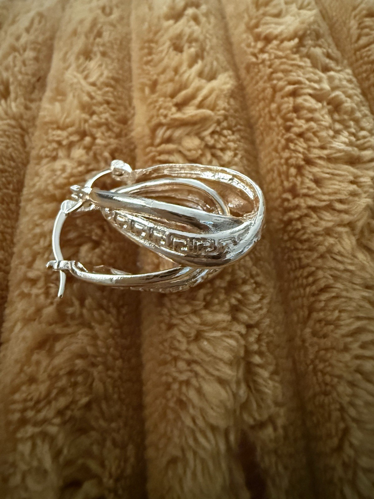 Vintage Sterling Silver Hoop Earrings