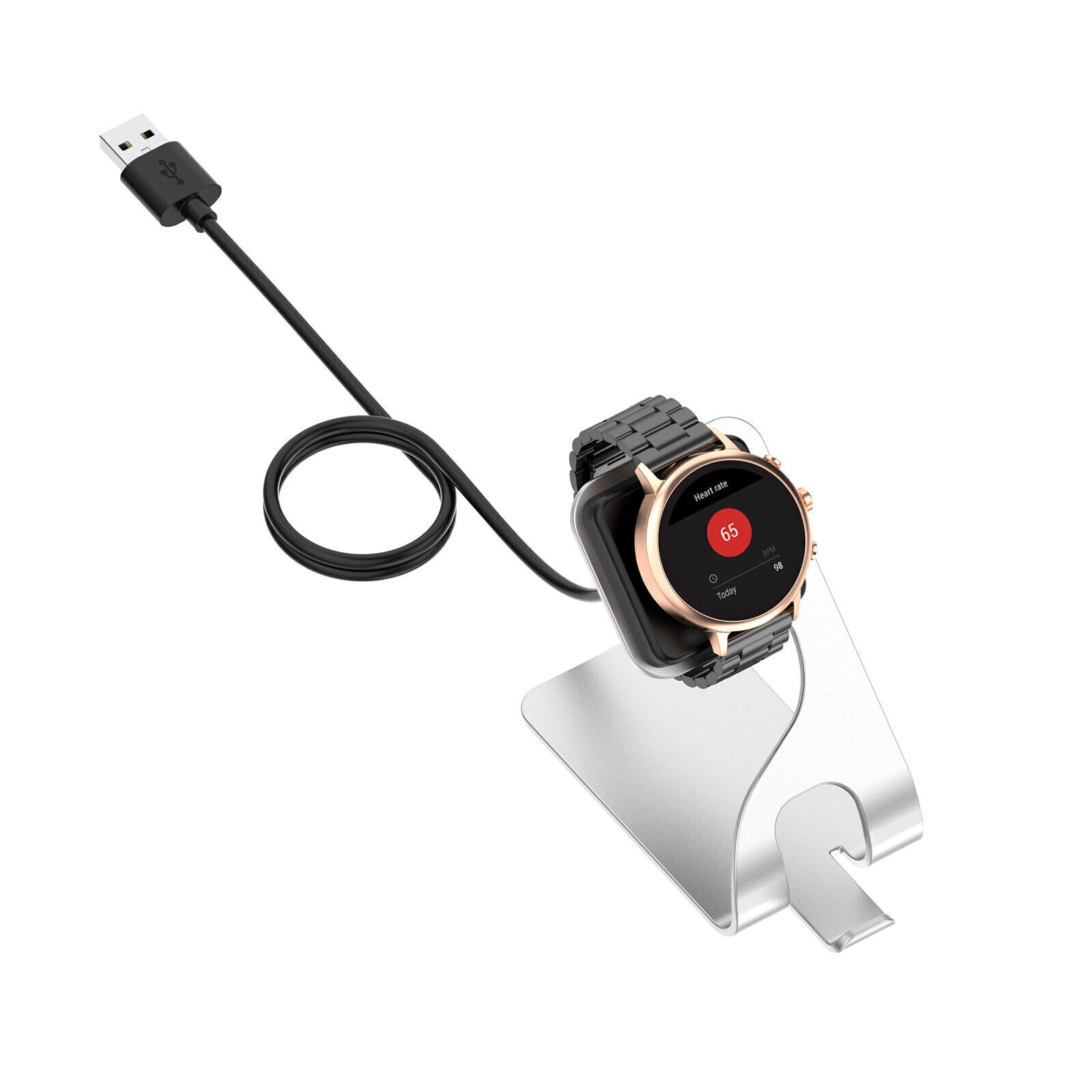 Magnetic Fast Charging Dock USB Cable Charger for Fossil Gen 4 Gen 5 Smart Watch