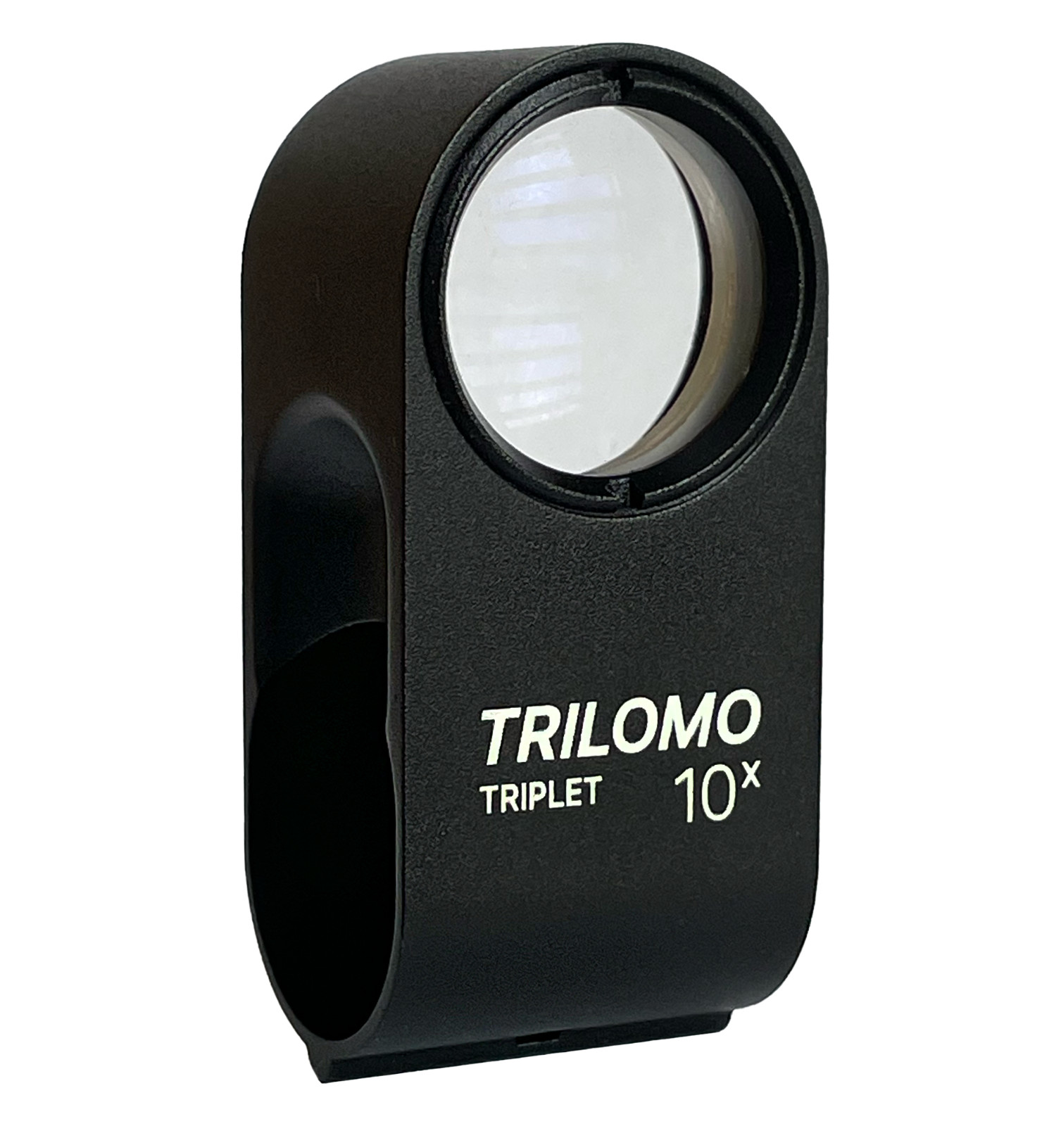 TRILOMO (ex Belomo) 10x Triplet Loupe Magnifier. Monoblock in Learher Case. USA