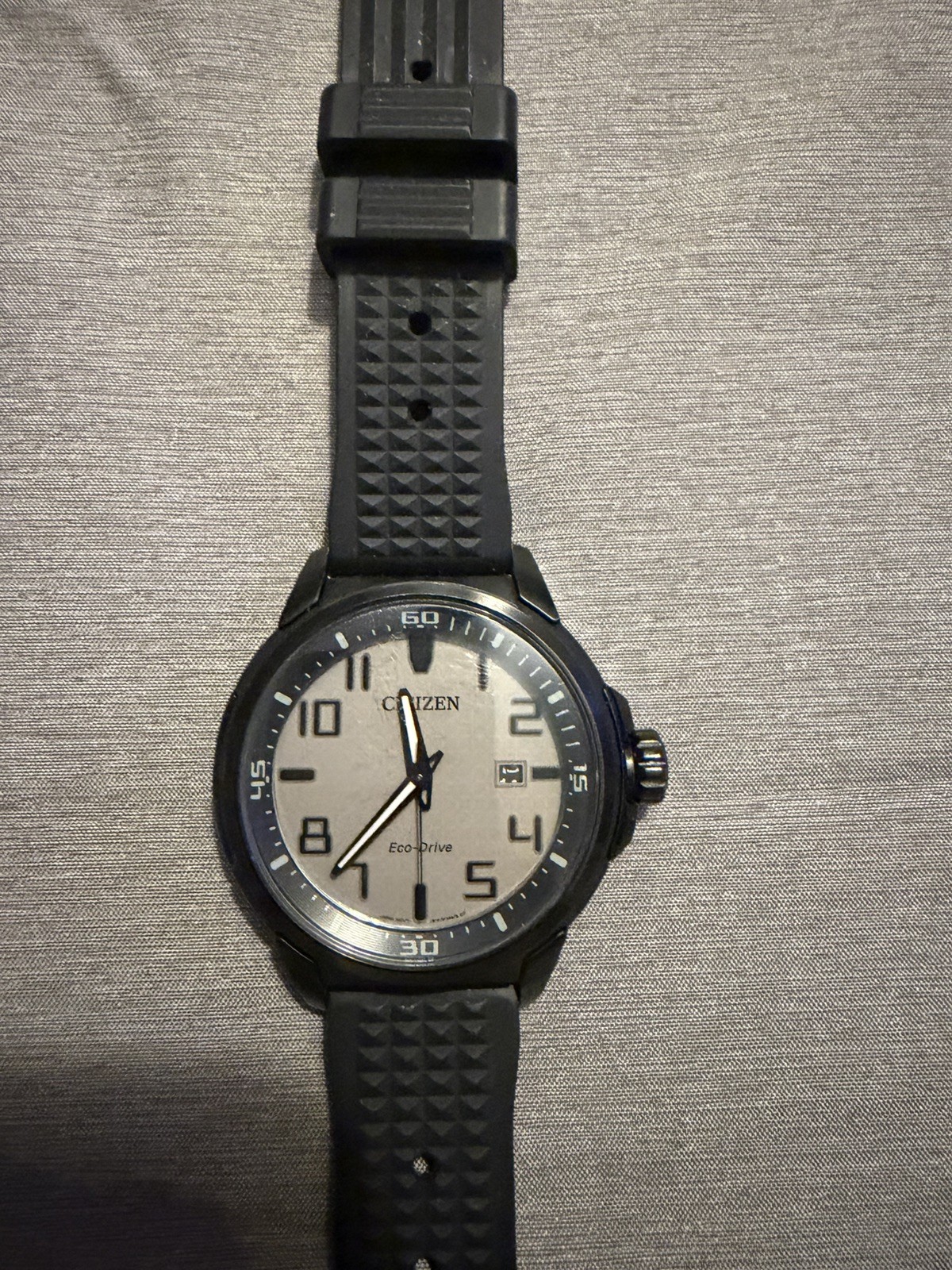 Citizen Eco-Drive AW1461-58H Men’s 43m Solar Watch Black Gray Dial +Extra Straps