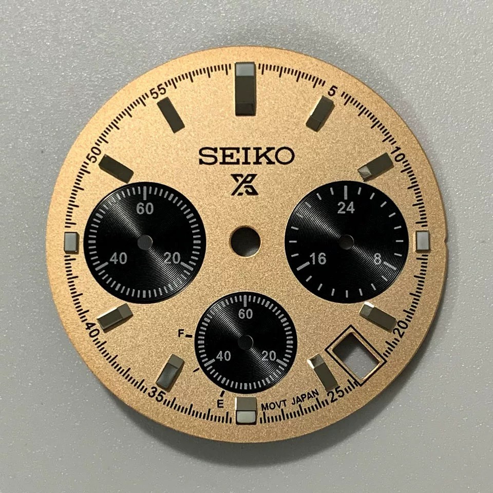 29.5mm Multifunctional Watch Dial Green Luminous for VK63 Movement Accessories