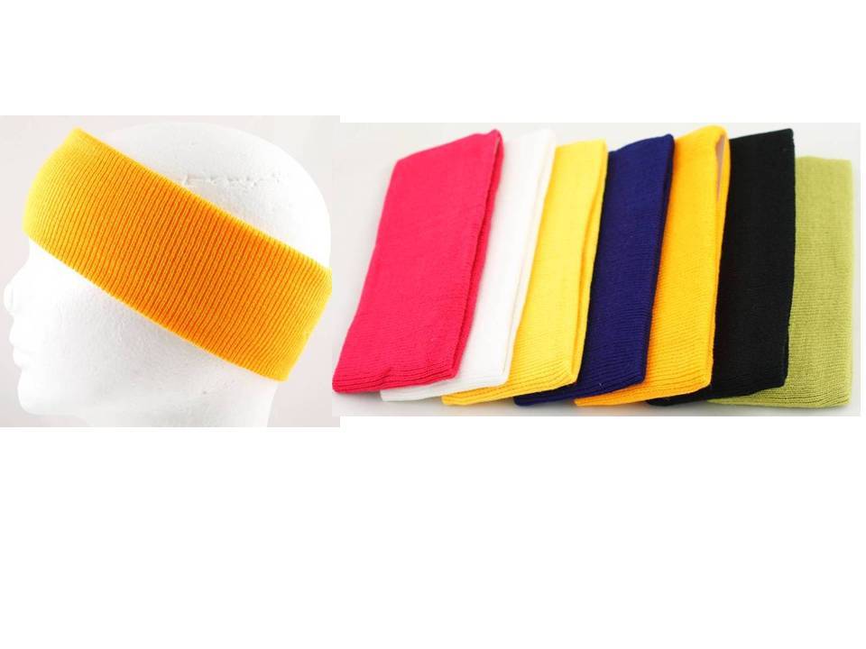 1 Head Band,Sweatband,Sports Band,Ear Band,Running Wide w/Double Layer,Stretchy