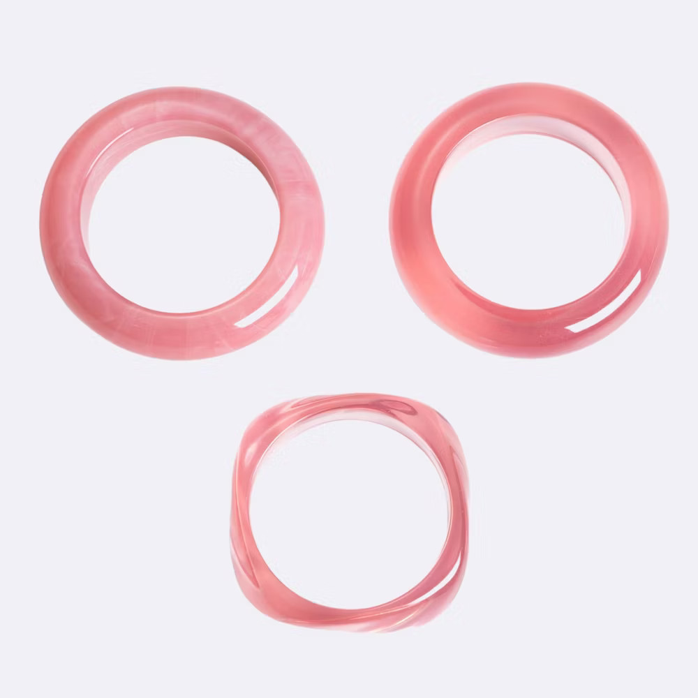 Luv Aj Formenta Bangle Set 3pc – Pink