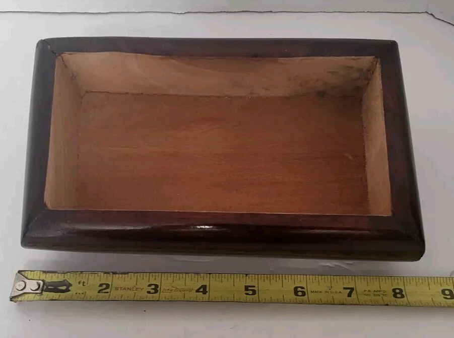 Handmade Wooden Craved Keepsake Jewelry Box, Trinkets, Gift Box
