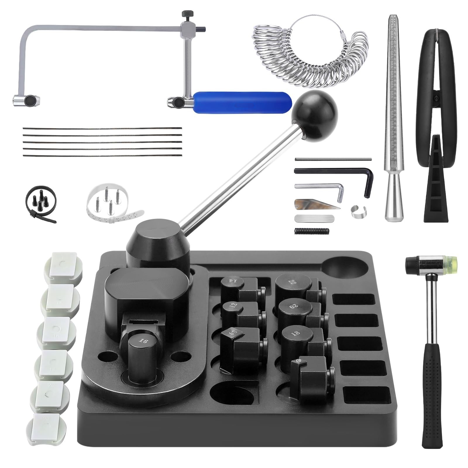 11 in 1 Ring Bender Tool for Spoon Rings with Jewelry Saw Frame