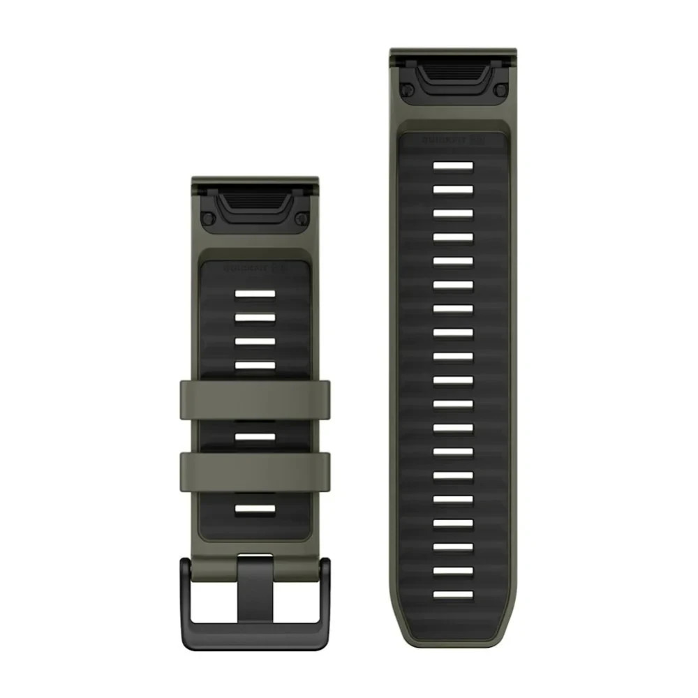 Garmin Unisex Olive Drab/Black Silicone 26MM QuickFit Watch Band