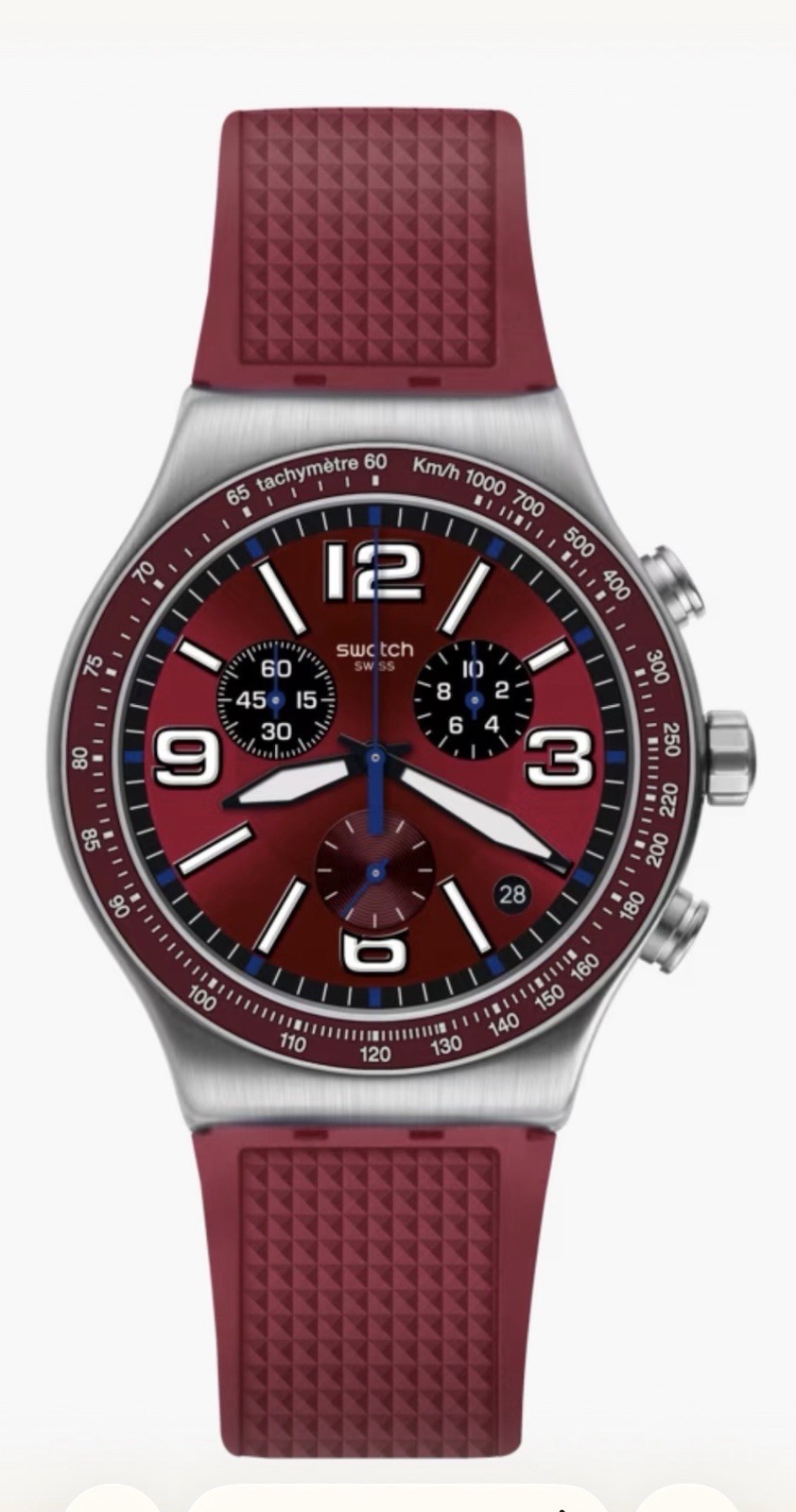 Swatch WINE GRID (Model: YVS464) 43mm