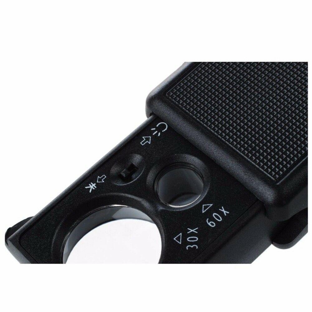Magnifying Glass Jewelry DIY Magnifier LED Light Lens Portable Pull-out