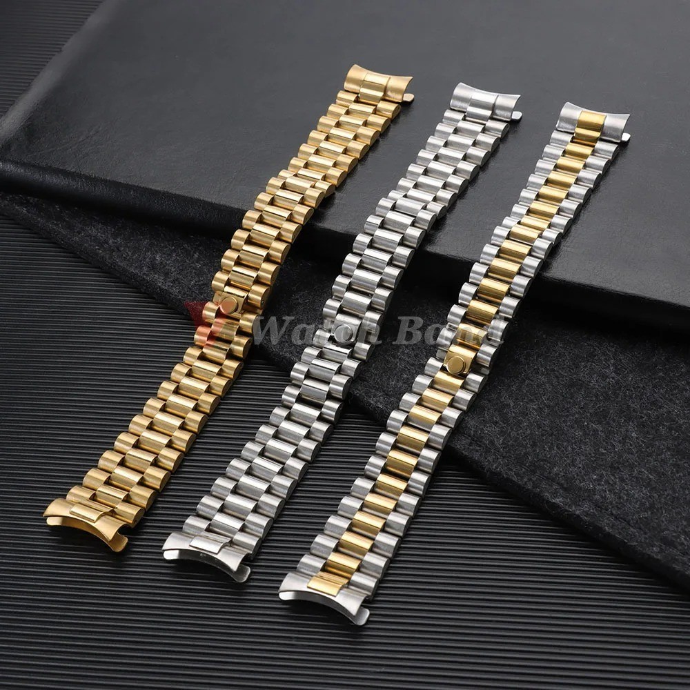 Watch Strap for Rolex for Oyster Perpetual 20mm Curved Stainless