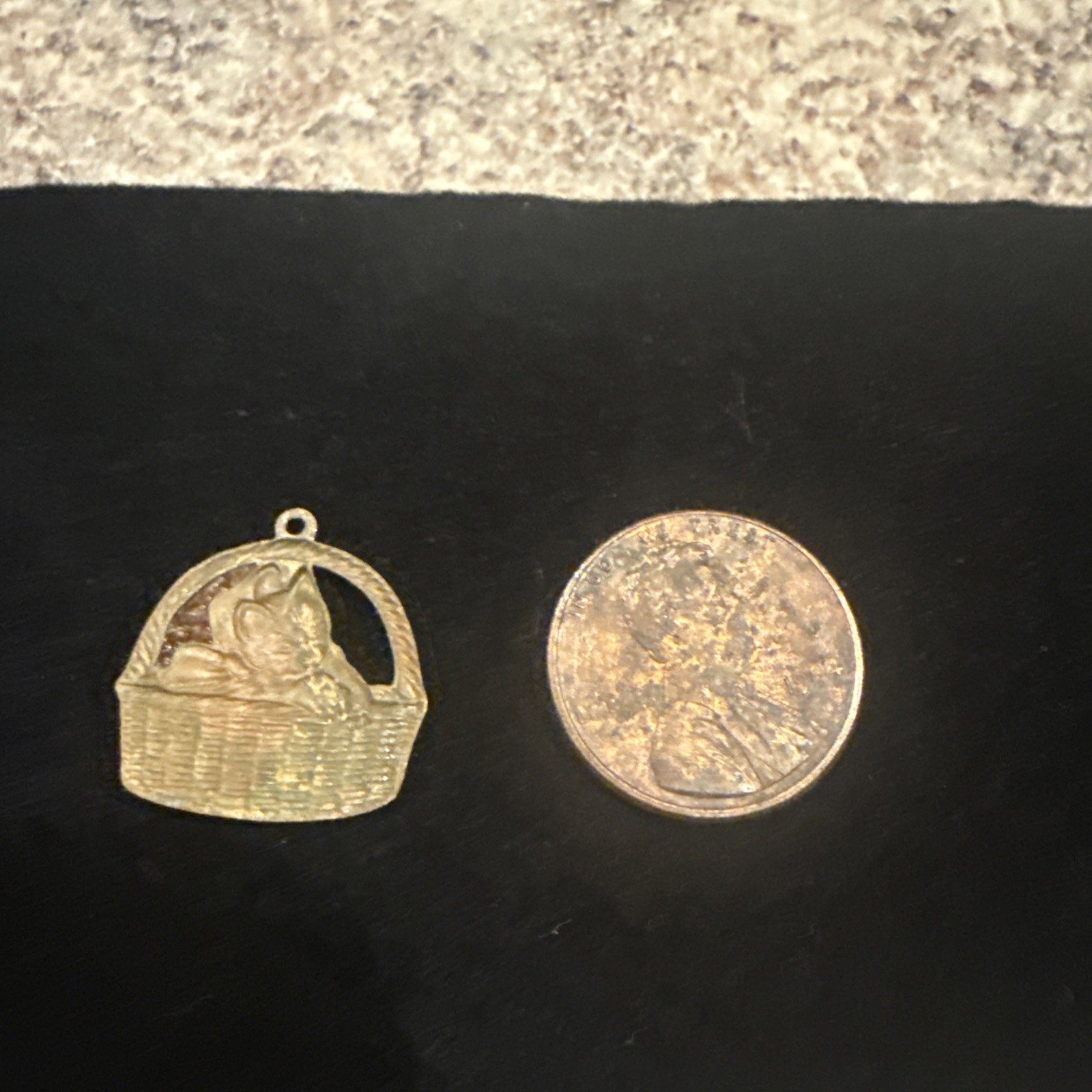 vintage brass Stampings jewelry findings Little Baskets