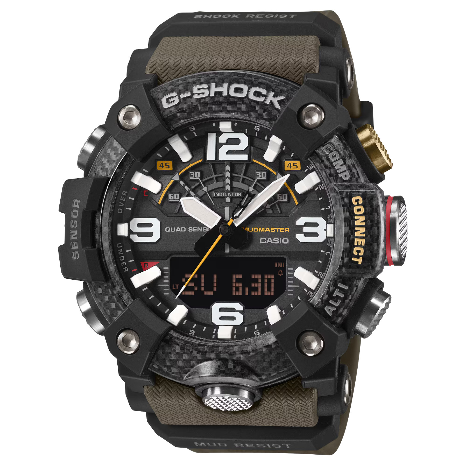 Casio G-Shock Mudmaster Black Dial Resin Band Watch GGB100X-1A3