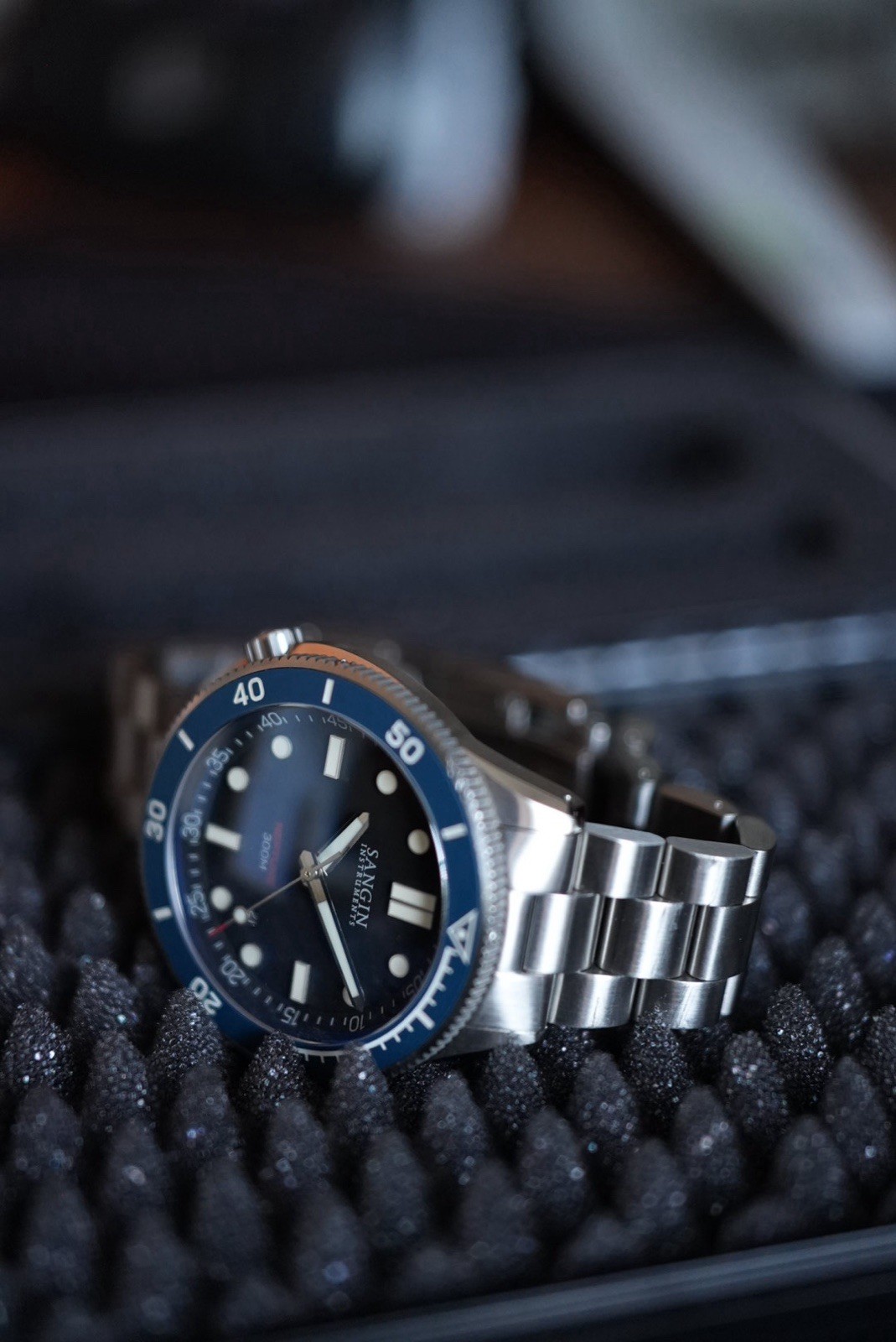 Sangin Instruments Neptune V3 LEO Special Limited Edition Blue Automatic Watch
