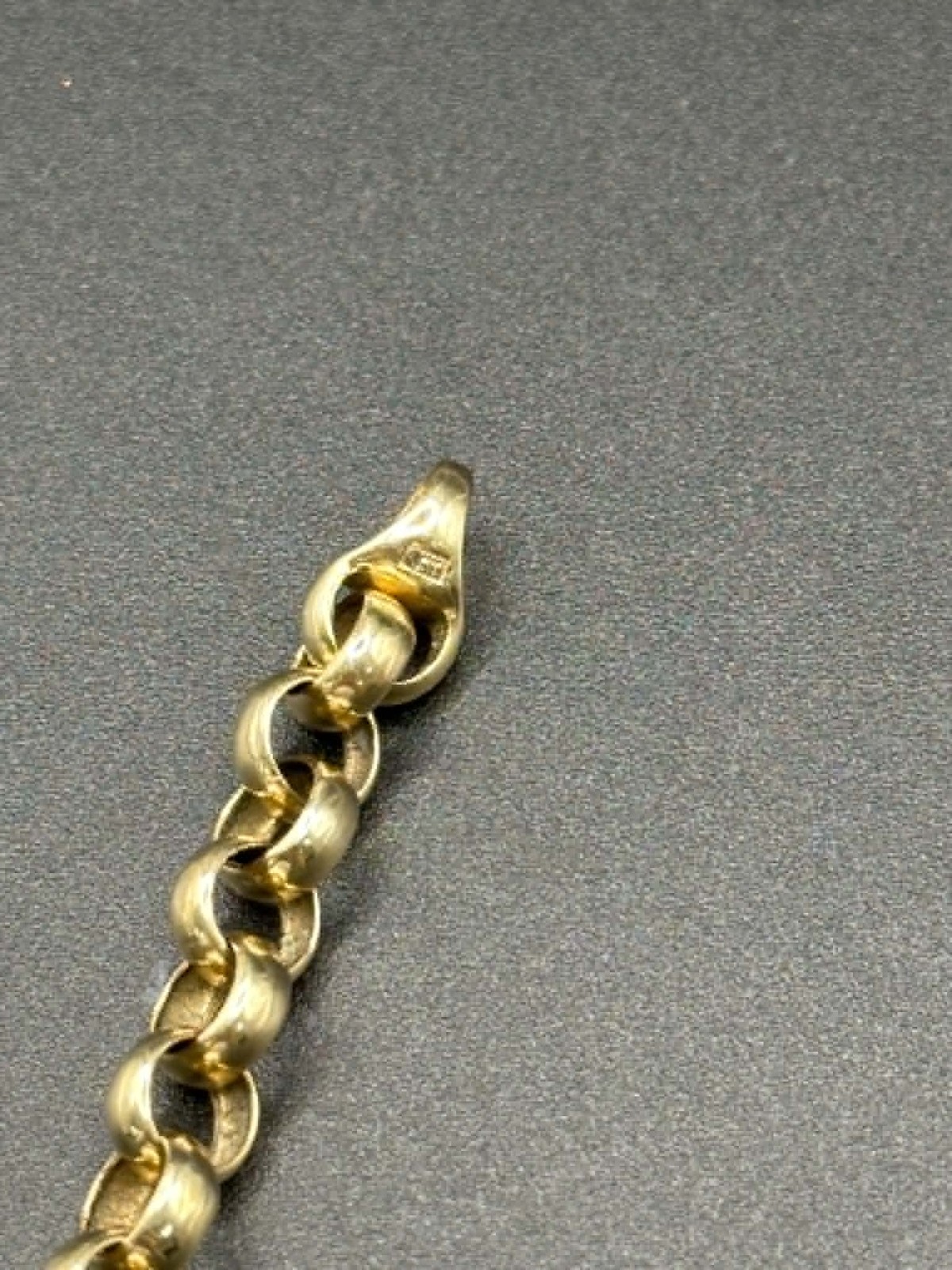 Ladies 9ct Yellow Gold Belcher Link Bracelet