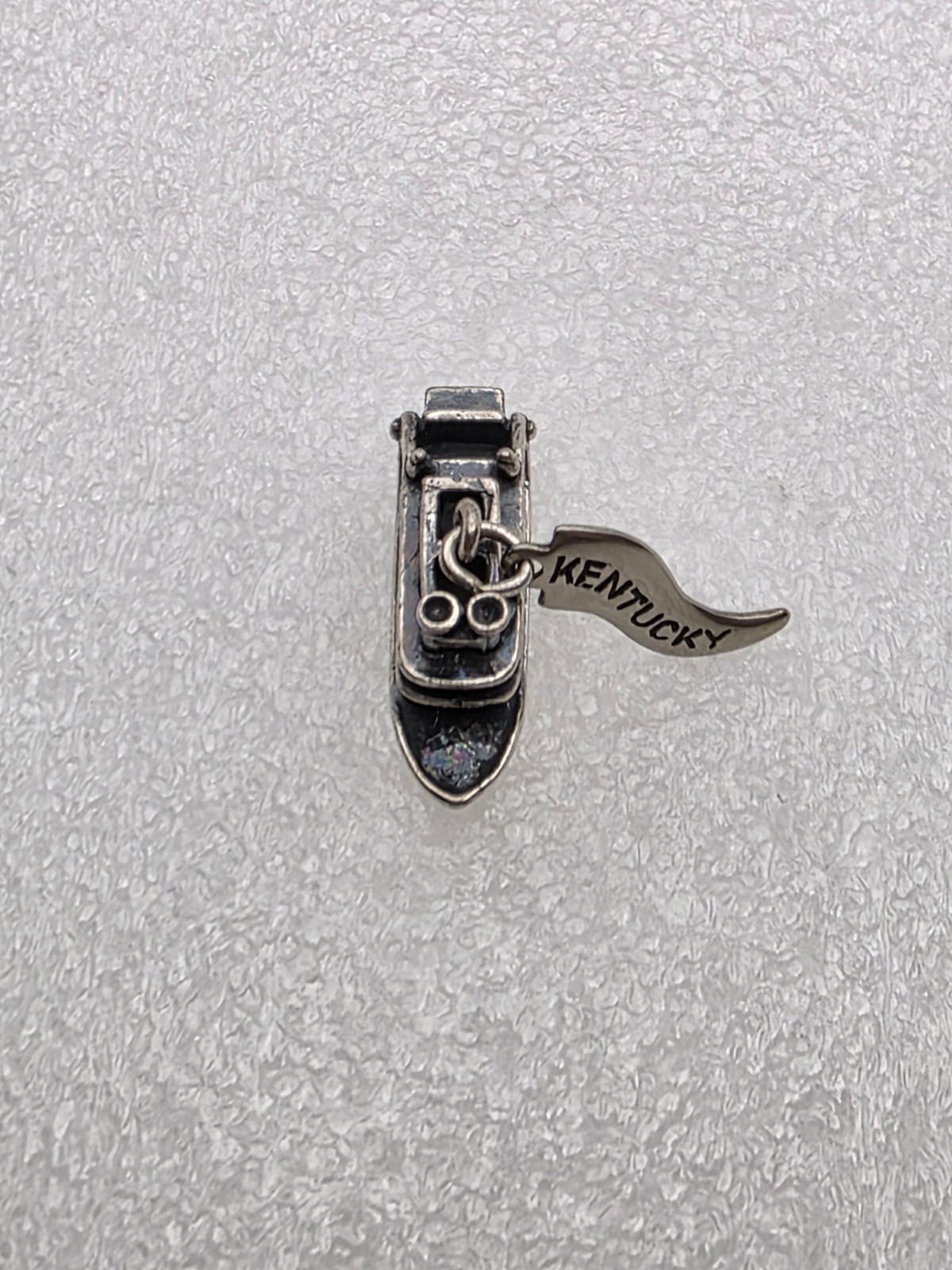 Wheeler Manufacturing WM Sterling Silver Paddle/Steam Boat Charm Kentucky