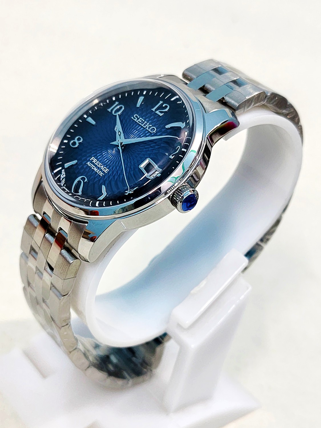 New SEIKO Presage Automatic 24-Jewels Japanese Men’s 4R35 Driven 40mm Wristwatch