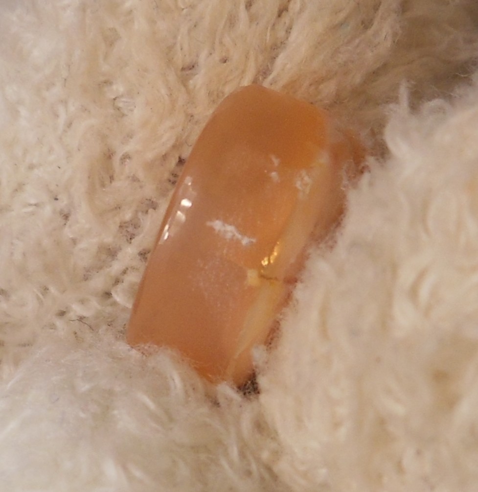 11ct Orange Mexican Fire Opal Cab 15.8mm x 14.2mm x 7.4mm
