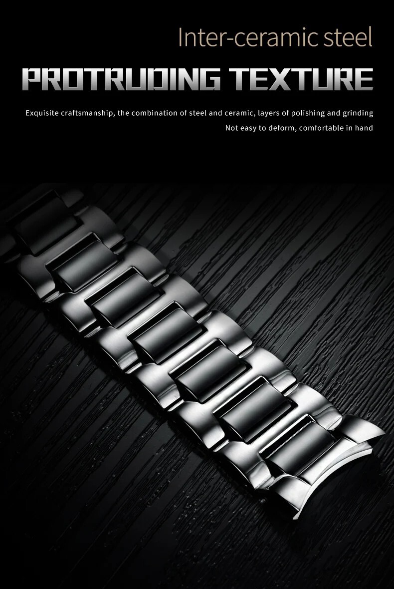 Automatic Mechanical Waterproof Watch Moon Phase Luxury Skeleton Men Men’s Strap